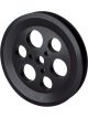 CVR Vacuum Pump Pulley V-Belt 1 Groove 5 in Diameter Aluminum Black Anod