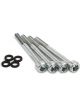 Demon Carburetion Fuel Bowl Screws Allen Head Gaskets Steel Polished D