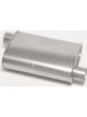 Dynomax Muffler Thrush Turbo 2-1/2 in Offset Inlet 2-1/2 in Offset Outl