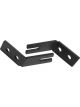 Dee Zee Light Bracket Kit A Pillar Mount Aluminum Black Powder Coat Je (4451JL)