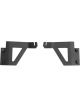 Dee Zee Light Bracket Kit Windshield Light Bar Brackets Aluminum Black (4462JL)