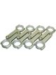 Eagle Connecting Rod H Beam 6.385 in Long Bushed 7/16 in Cap Screws