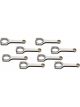 Eagle Connecting Rod H Beam 6.657 in Long Bushed 7/16 in Cap Screw