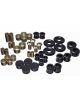 Energy Suspension Front Lower Upper Control Arm Bushing Set Hyper-Flex 