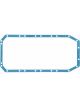 Fel-Pro Oil Pan Gasket 0.094 in Thick 1 Piece Steel Core Rubber Coated F