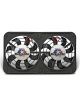 Flex-A-Lite Electric Cooling Fan Lo-Profile S-Blade Dual 12 in Fan Puller