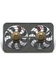 Flex-A-Lite Electric Cooling Fan Lo-Profile S-Blade Dual 12 in Fan Pusher