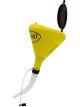 Flo-Fast Funnel Round 9 in OD Lid 40 Micron Filter Plastic Yellow