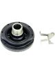 Ford Harmonic Balancer 6.405 in OD Pointer Iron Black Paint 50 oz