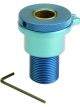 Ford Clutch Cable Adjuster Topside Firewall Mount Aluminum Blue Anod