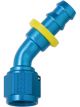 Fragola Fitting Hose End 8000 Series Push-Lite 45 Degree 6 AN Hose Bar