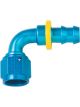 Fragola Fitting Hose End 8000 Series Push-Lite 90 Degree 10 AN Hose Ba