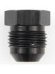 Fragola Fitting Plug 3 AN Hex Head Aluminum Black Anodize