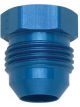 Fragola Fitting Plug 8 AN Male Hex Head Aluminum Blue Anodize