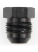 Fragola Fitting Plug 16 AN Hex Head Aluminum Black Anodize