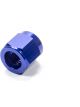 Fragola Fitting Tube Nut 6 AN 3/8 in Tube Aluminum Blue Anodize