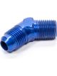 Fragola Fitting Adapter 45 Degree 8 AN Male to 1/4 in NPT Male Aluminu