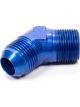 Fragola Fitting Adapter 45 Degree 10 AN Male to 1/2 in NPT Male Alumin