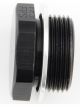 Fragola Fitting Plug 7/8-20 in Hex Head Aluminum Black Anodize