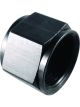 Fragola Fitting - Cap - 4 AN - Aluminum - Black Anodize - Each