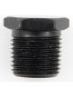 Fragola Fitting Plug 1/8 in NPT Hex Head Aluminum Black Anodize