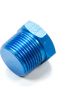 Fragola Fitting Plug 3/4 in NPT Hex Head Aluminum Blue Anodize