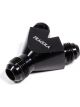 Fragola Fitting Y Block 10 AN Male Inlet Dual 8 AN Male Outlets Alu