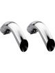 Gibson Exhaust Exhaust Tip Clamp-On 4-3/4 in Inlet 4-1/4 in Round Outl