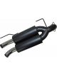 Gibson Exhaust Exhaust System Dual Stainless Black Ceramic Polaris UTV