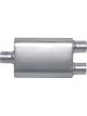 Gibson Exhaust Muffler MWA 3 in Center Inlet Dual 3 in Outlets 14 x 9