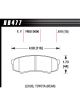 Hawk Brake Brake Pads LTS Compound Rear For Toyota / Lexus Fullsize (HB477Y610)