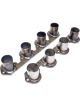 Hedman Header Flange Hustler Race Stubs 3/8 in Thick 2-1/8 in Port Stee