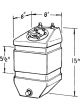 Jaz Fuel Cell Pro Stock 3 gal 8 x 8 x 15 in Tall 10 AN Outlet 8 AN