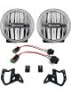KC Hilites LED Light Assy Gravity LED G4 Fog Bumper Clear Lens Amber Bulb