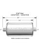 Magnaflow Perf Exhaust Muffler 3 in Center Inlet 3 in Center Outlet 14