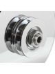 Mr Gasket Alternator 140 Amp 12V 1-Wire Single V-Belt Pulley Chrome GM