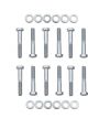 Mr Gasket Intake Manifold Bolt Kit Hex Head Steel Zinc Oxide Small Block