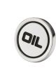 Mr Gasket Oil Fill Cap Push-On Round 1-1/4 in Valve Cover Hole Oil Logo