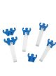 Mr Gasket Spark Plug Wire Loom Valve Cover Mount 7-8 mm Chrome / Blue Kit