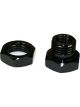 Nitrous Express EFI Nozzle Adapter 1/8 in NPT Jam Nut Aluminum Black An