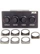 Nitrous Express Switch Panel Dash Mount 2 Rockers / 1 Momentary Rocker