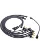 Pertronix Ignition Spark Plug Wire Set Stock-Look Spiral Core 7 mm Bla