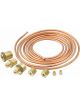 Quickcar Racing Products Gauge Line Kit 1/8 in OD 6 ft Long Fittings