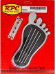 RPC Pedal Pad Gas Barefoot Steel Chrome