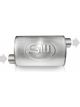 Stainless Works Muffler 3 in Center Inlet 3 in Offset Outlet 14 x 9
