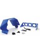 TCI Automatic Transmission Shield SFI 4.1 Aluminum Blue Powder Coat C4