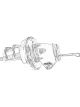 Tuff-Stuff Master Cylinder and Booster 1 in Bore Dual Integral Rese