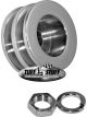 Tuff-Stuff Alternator Pulley Dual V-Belt Hardware Included Steel Chrome