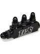 Ti22 Performance Fuel Block Three 6 AN Female Ports One 8 AN Female P