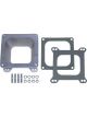 Trans-Dapt Carburetor Adapter 2-1/8 in Thick Open Dominator to Square Bo